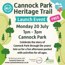 Cannock Park Heritage Trail Launch Event – 20 July — Rugeley news photo
