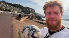 Rugeley man completes Africa to UK football dribble for char — Rugeley news photo